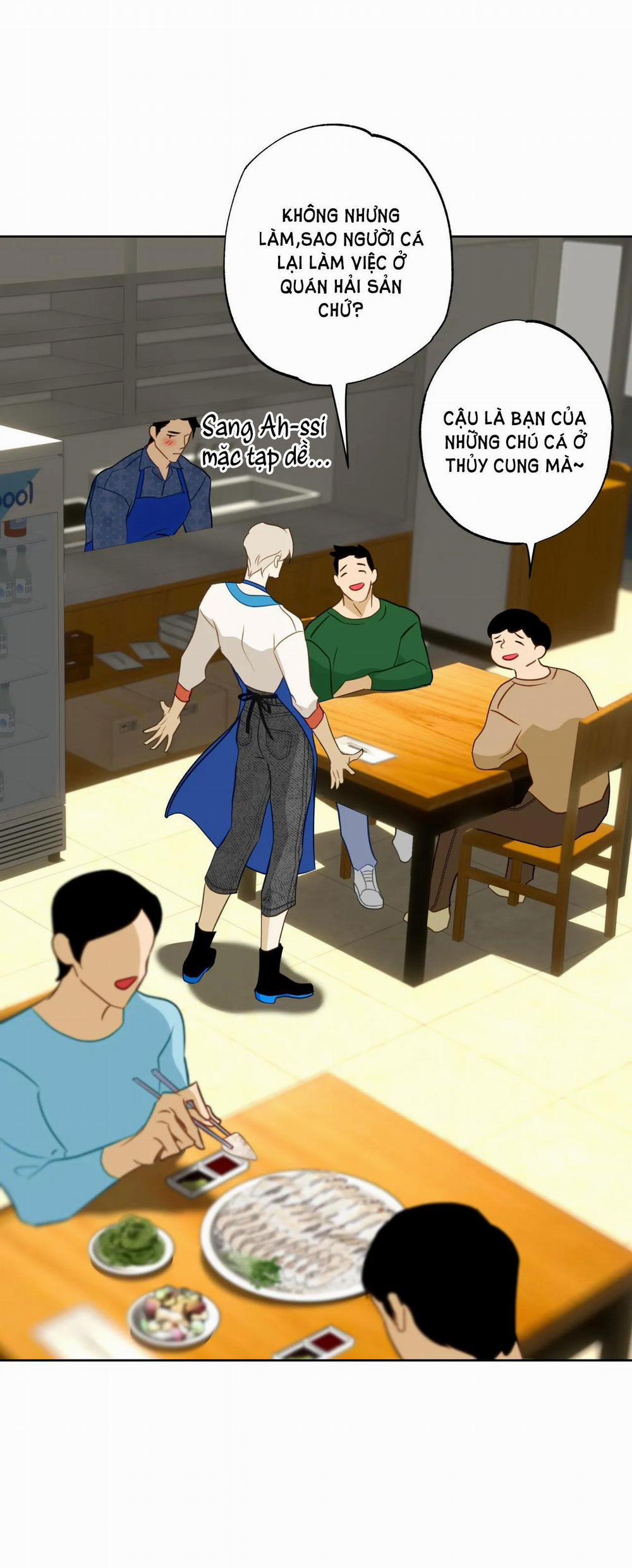 [18+] Mối Tình Đầu Của Chủ Quán Hải Sản Là Người Cá 3.2 trang 2