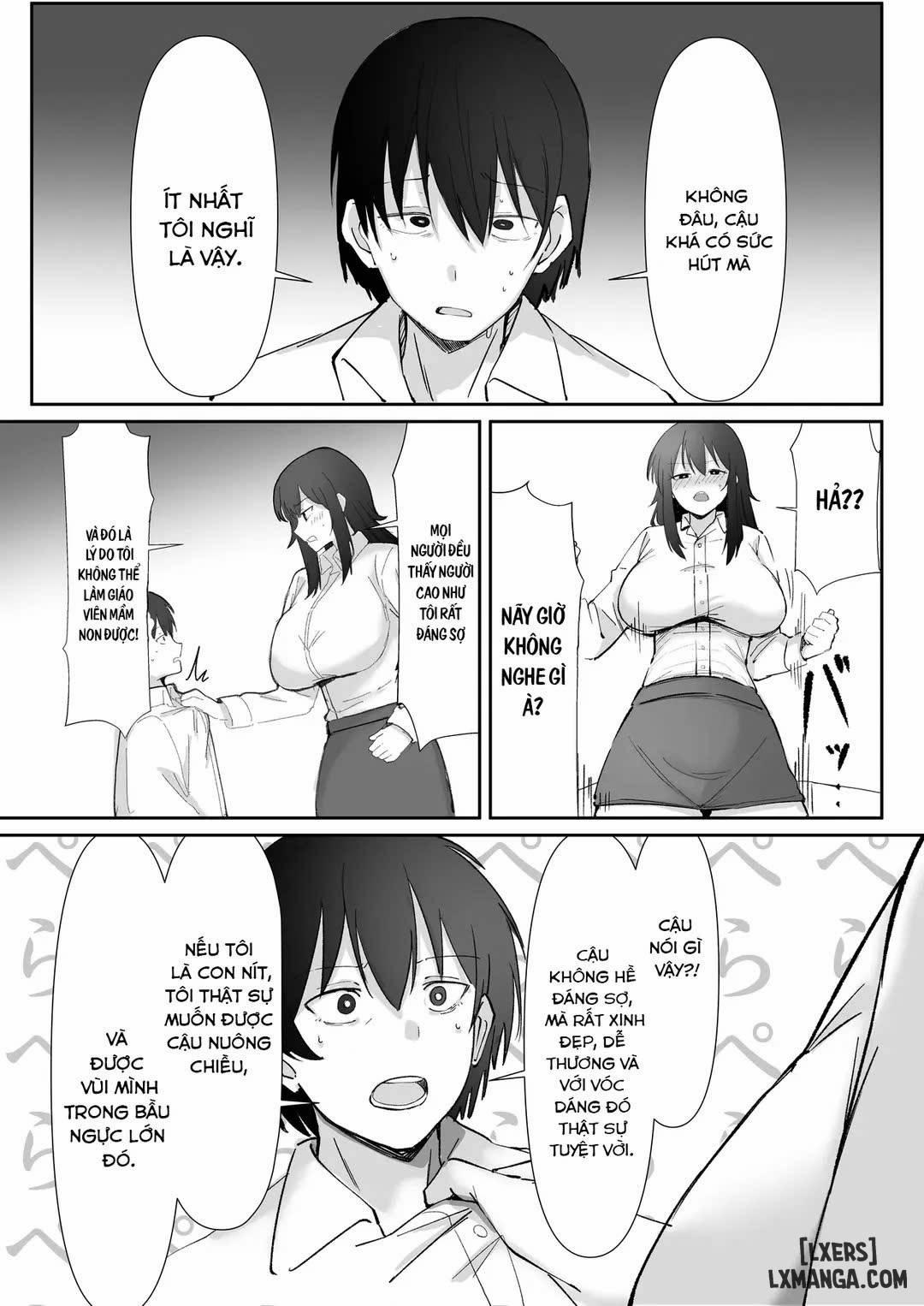 200cm Deka Hoikushi wa Bosei ga Tarinai node Boku ga Renshuudai ni naru Hanashi Oneshot trang 13