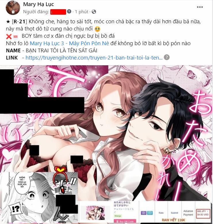 [21+] Bạn Trai Tôi Là Tên Sát Gái 3 trang 1