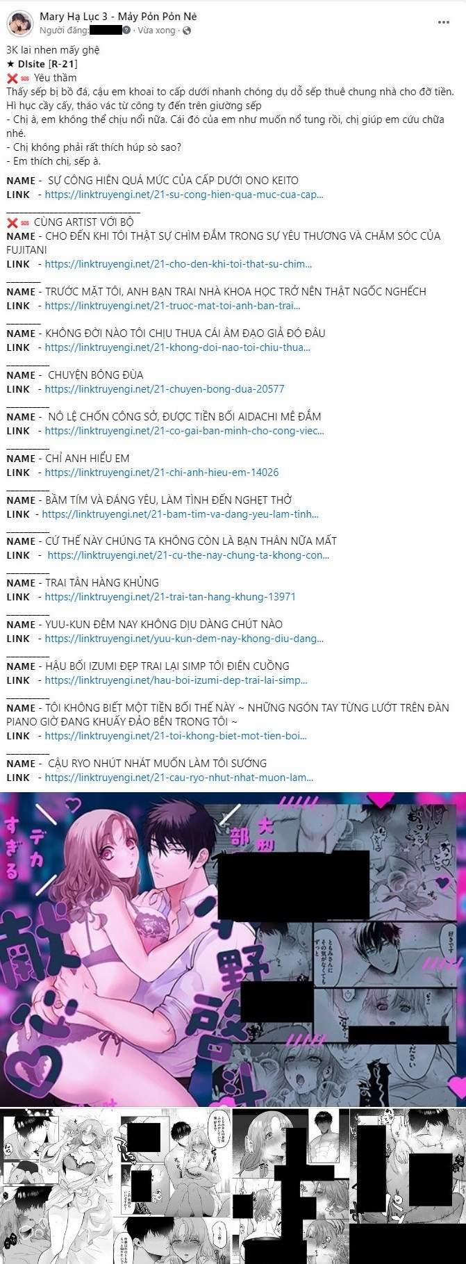 [21+] Không Đời Nào Tôi Chịu Thua Cái Âm Đạo Giả Đó Đâu 4 trang 0