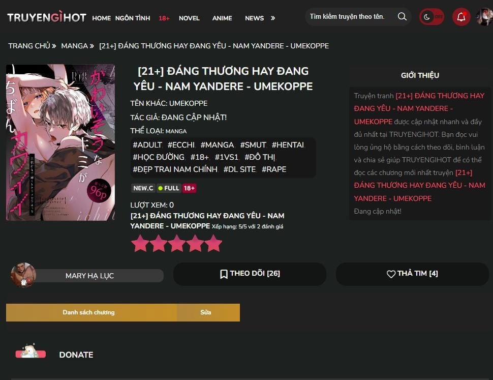 [21+] Tôi Được Yaren-Kun, Thầy Trừ Tà Yandere Mạnh Nhất Âu Yếm - Nam Yandere 10 trang 1