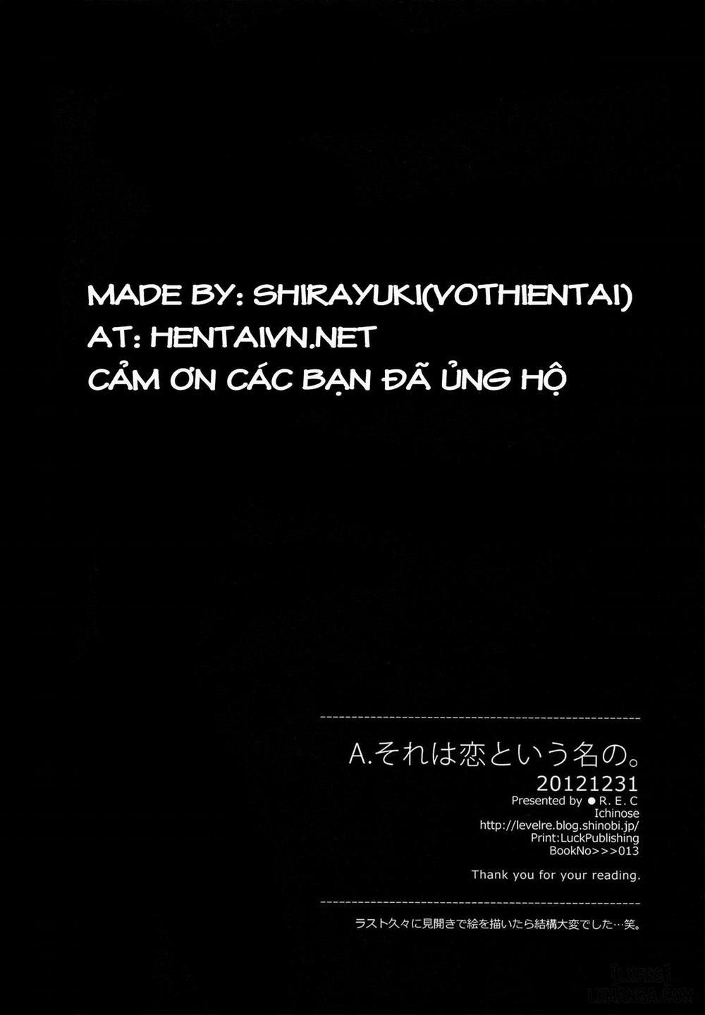 A. Sore wa Koi to Iu Na no Oneshot trang 25