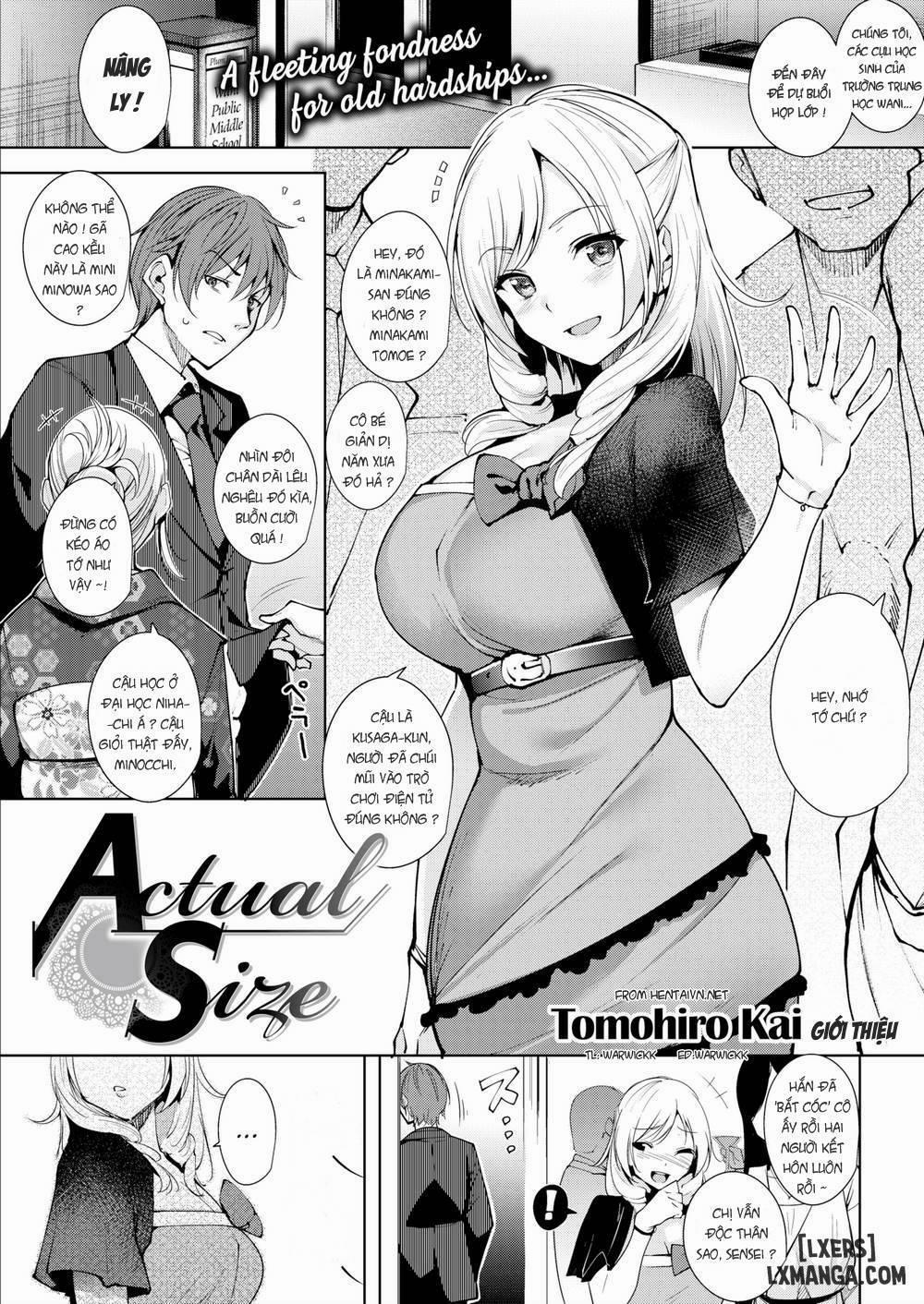 Actual Size Oneshot trang 0