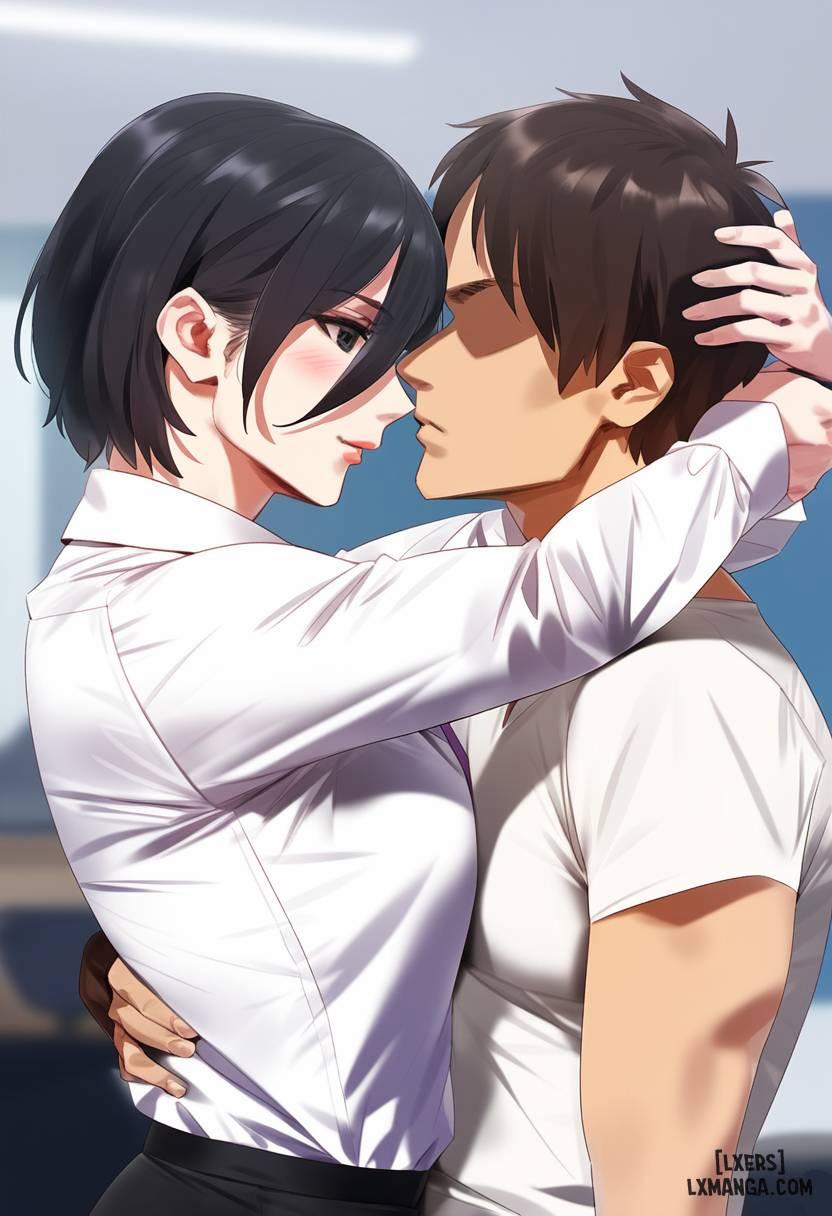 AI Generated (Uncensored) Mikasa Ackerman NTR (Attack On Titan) trang 0