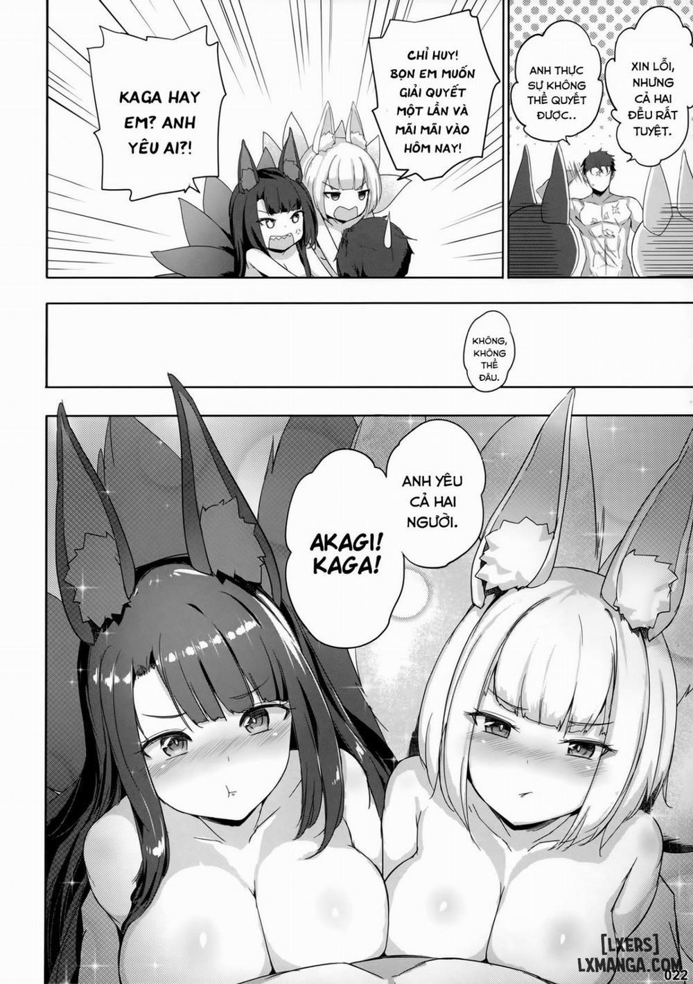 Akagi Kaga Threesome Oneshot trang 24