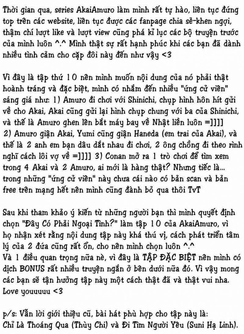 Akai X Amuro - Detective Conan Doujinshi 10 trang 0