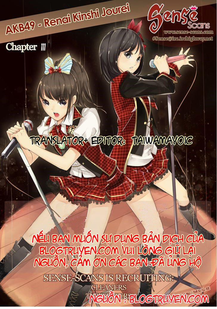 Akb49 - Renai Kinshi Jourei 111 trang 0