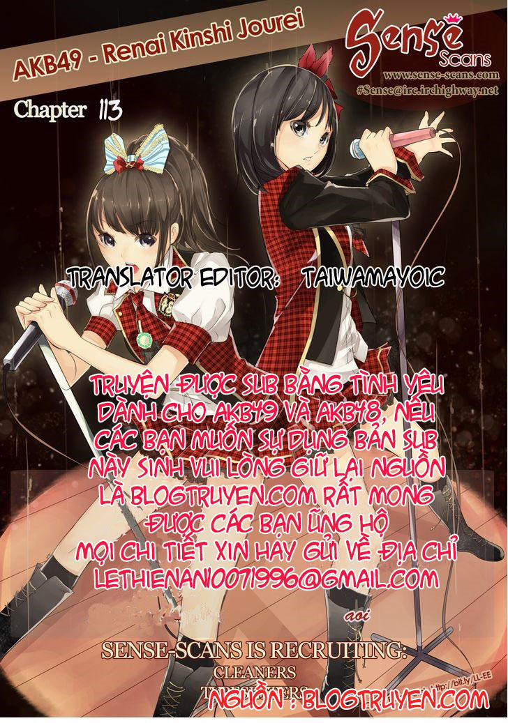 Akb49 - Renai Kinshi Jourei 113 trang 0