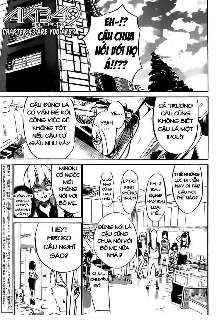 Akb49 - Renai Kinshi Jourei 43 trang 1