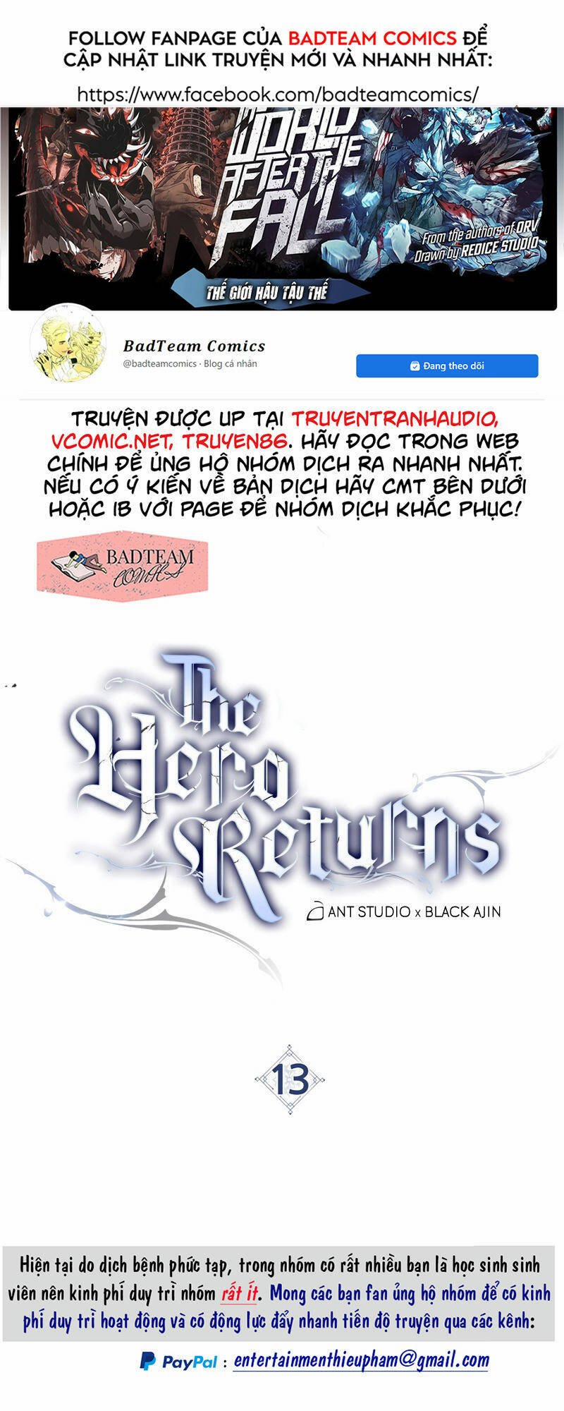 Anh Hùng Trở Về 13 trang 2