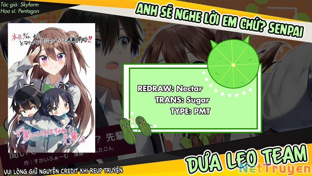 Anh Sẽ Nghe Lời Em Chứ? Senpai 3 trang 0