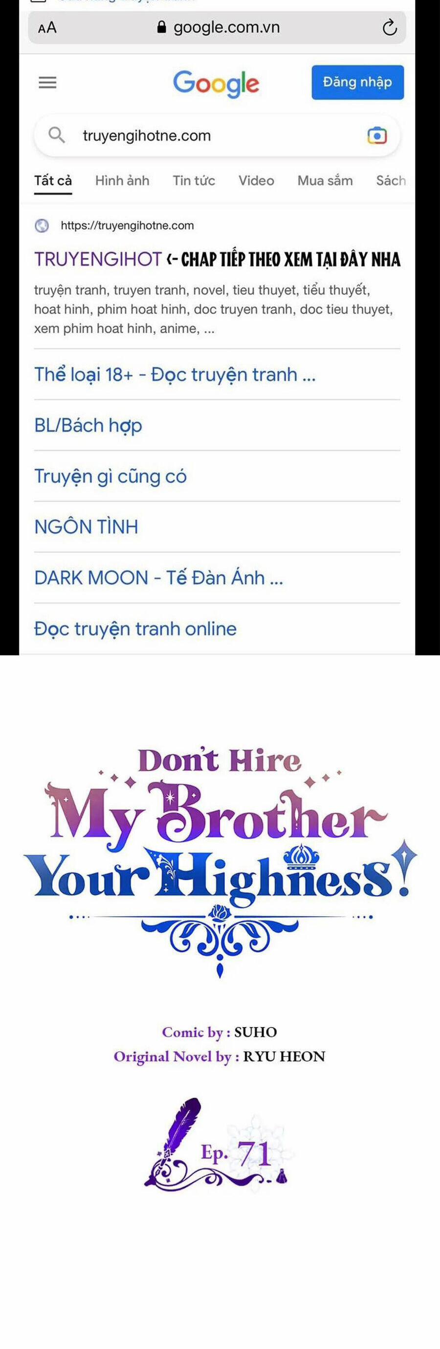 Anh Trai Tôi Quá Hiền Lành Làm Tôi Lo Lắng Ghê 71 trang 1