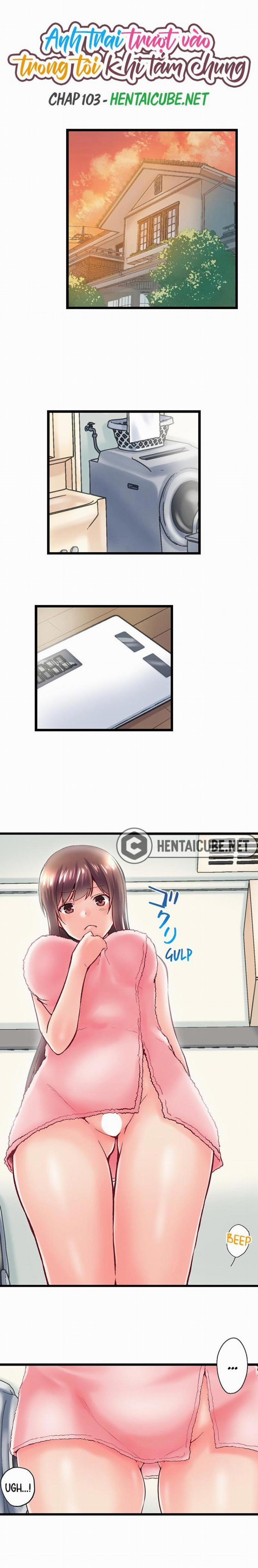 Anh trai trượt vào trong tôi khi tắm chung 103 trang 0