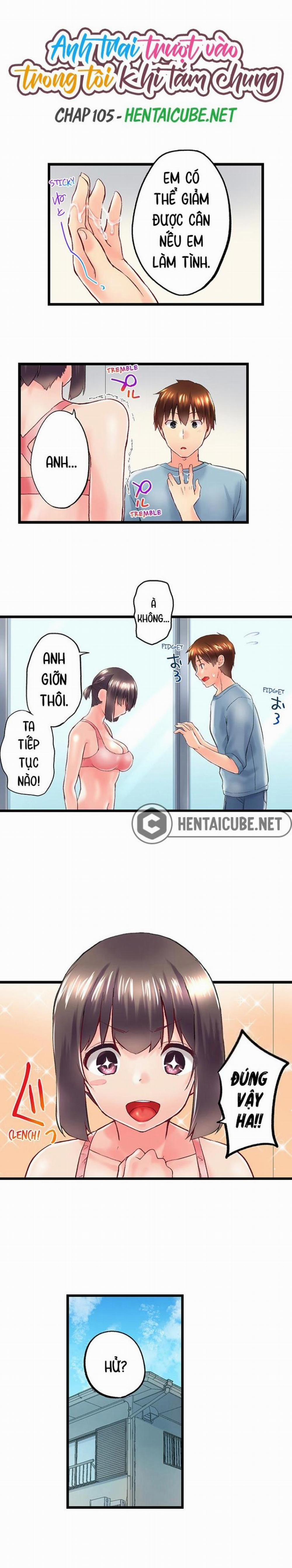 Anh trai trượt vào trong tôi khi tắm chung 105 trang 0