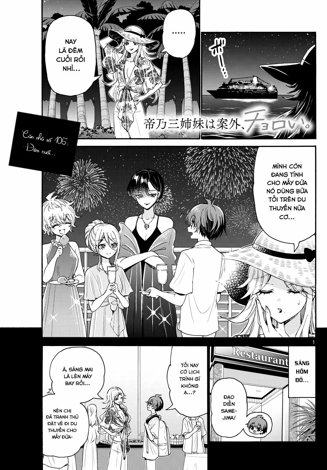 Ba Chị Em Nhà Mikadono Dễ Đối Phó Thật Đấy 105 trang 2