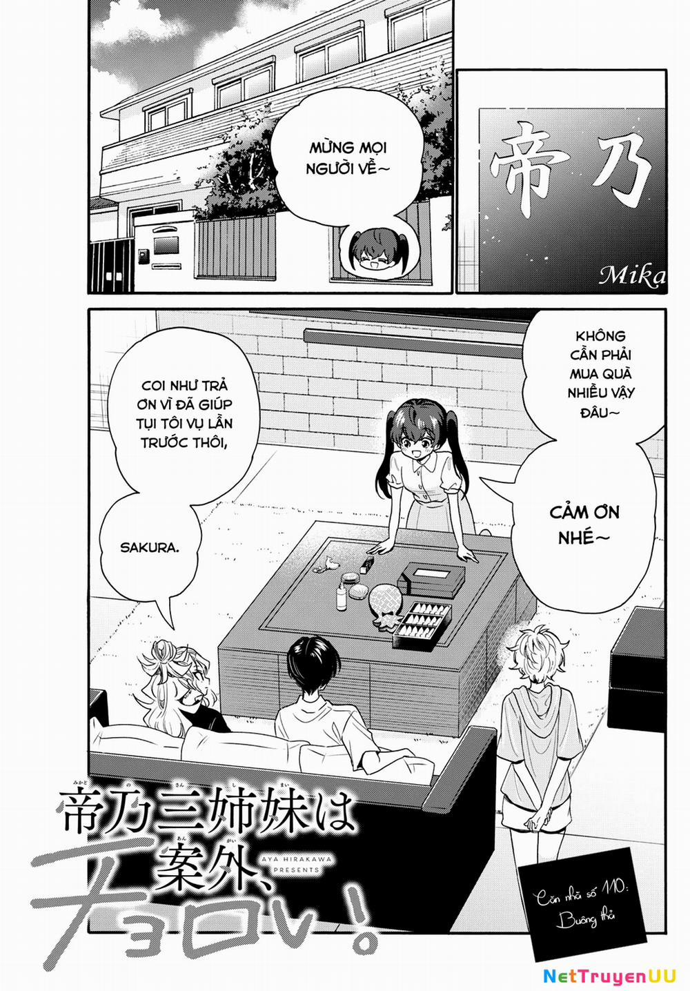 Ba Chị Em Nhà Mikadono Dễ Đối Phó Thật Đấy 110 trang 2