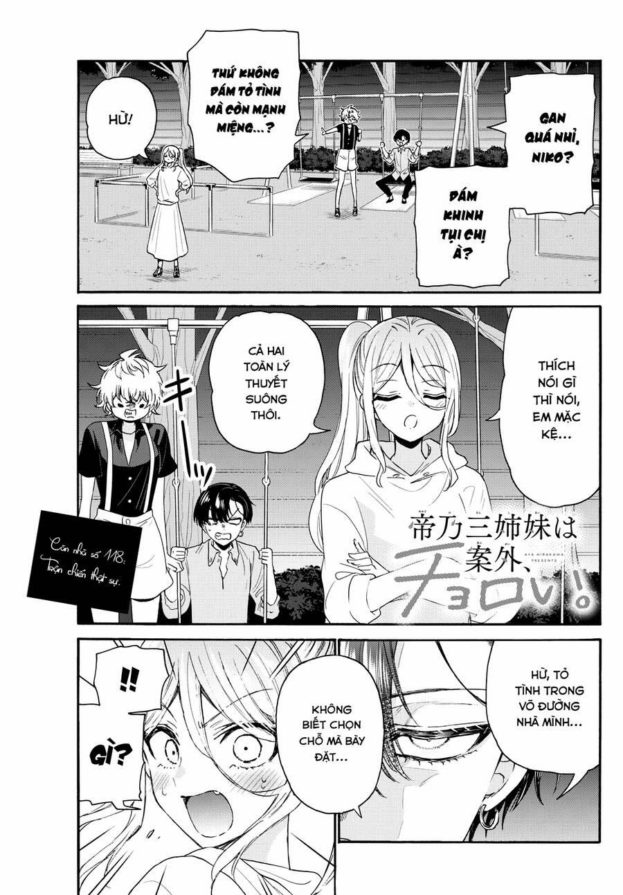 Ba Chị Em Nhà Mikadono Dễ Đối Phó Thật Đấy 118 trang 2