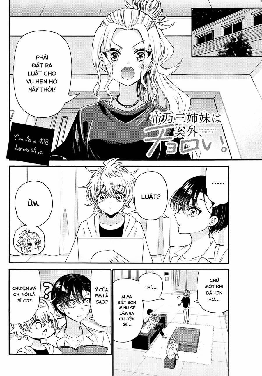 Ba Chị Em Nhà Mikadono Dễ Đối Phó Thật Đấy 128 trang 3