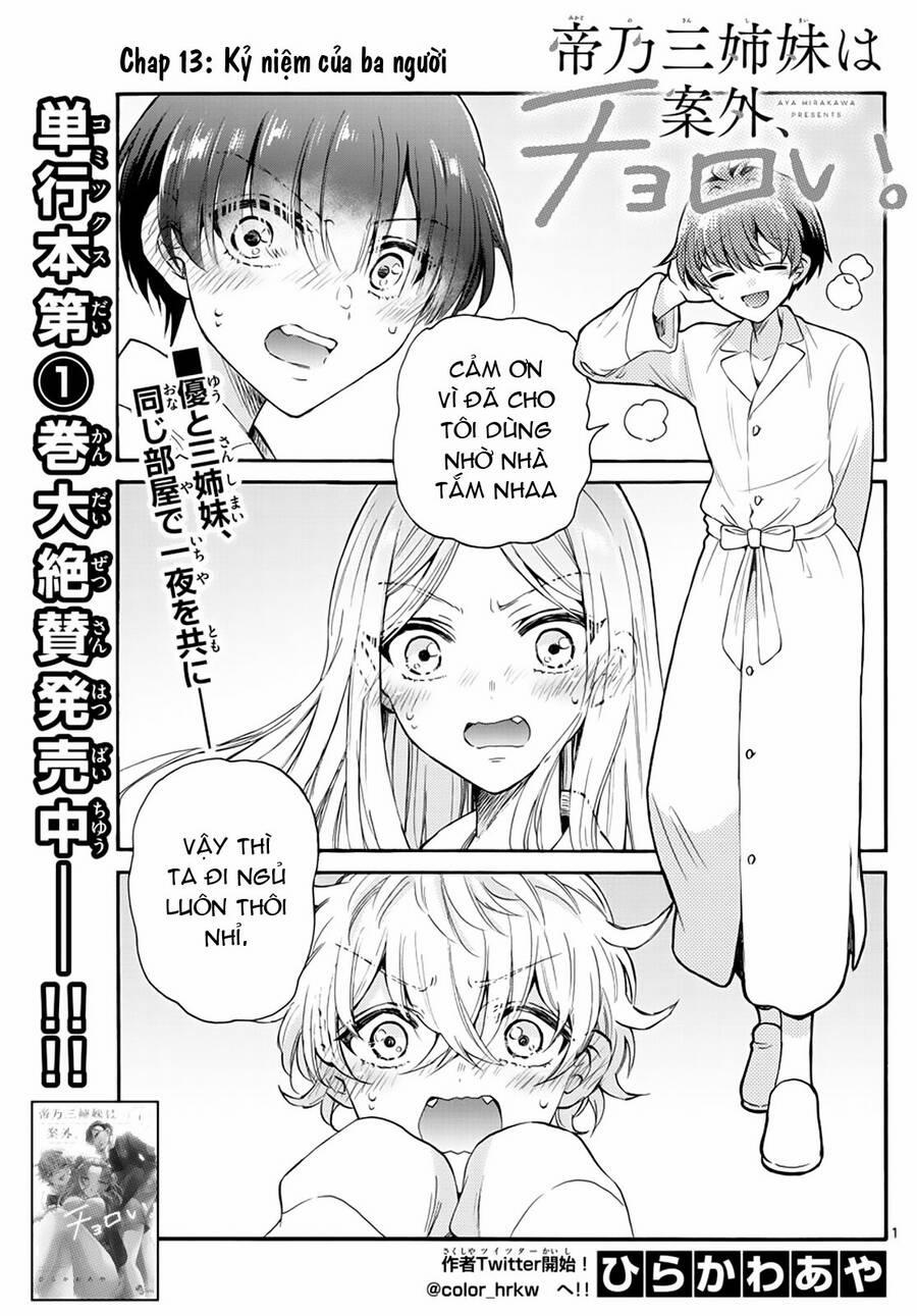 Ba Chị Em Nhà Mikadono Dễ Đối Phó Thật Đấy 13 trang 1