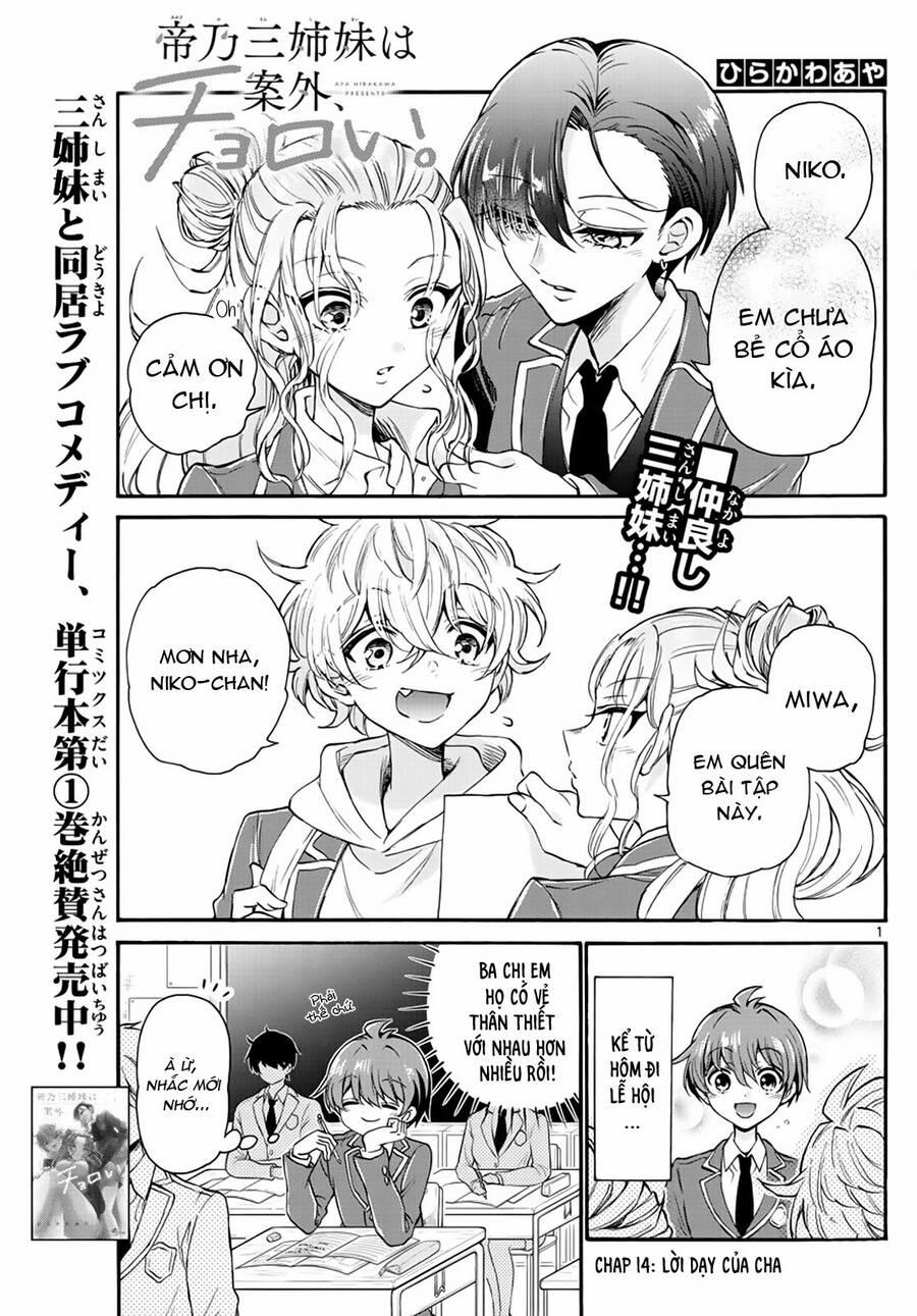 Ba Chị Em Nhà Mikadono Dễ Đối Phó Thật Đấy 14 trang 1