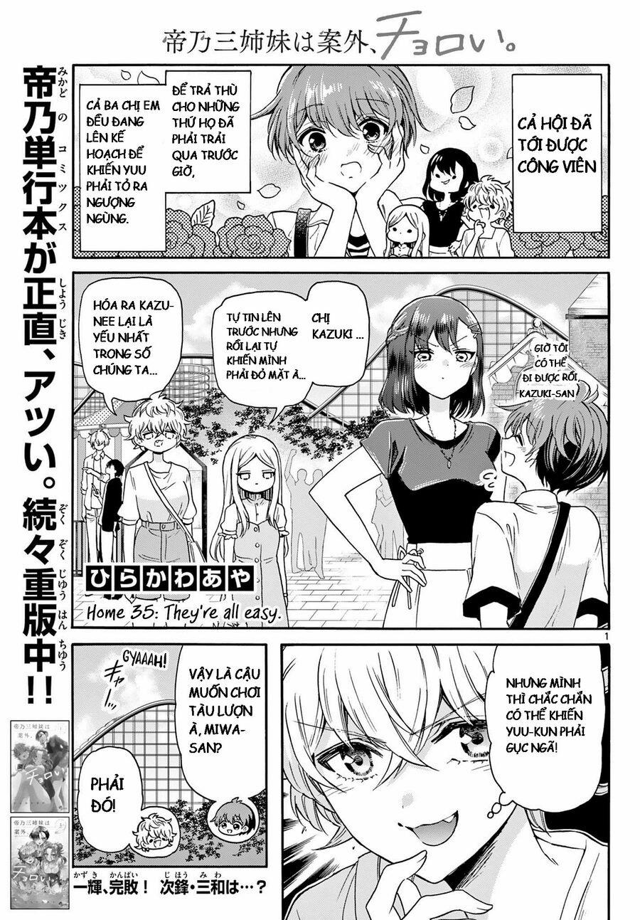 Ba Chị Em Nhà Mikadono Dễ Đối Phó Thật Đấy 35 trang 0