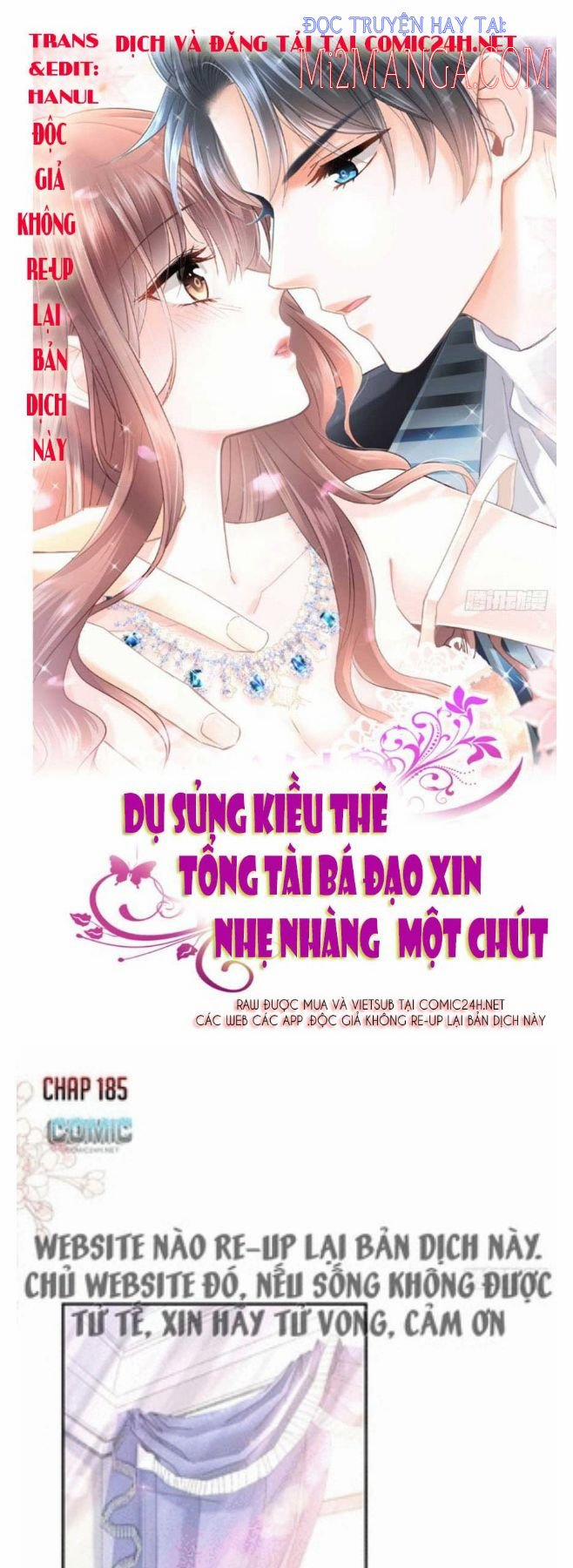 Bá Đạo Tổng Tài Nhẹ Nhàng Yêu 185 trang 0