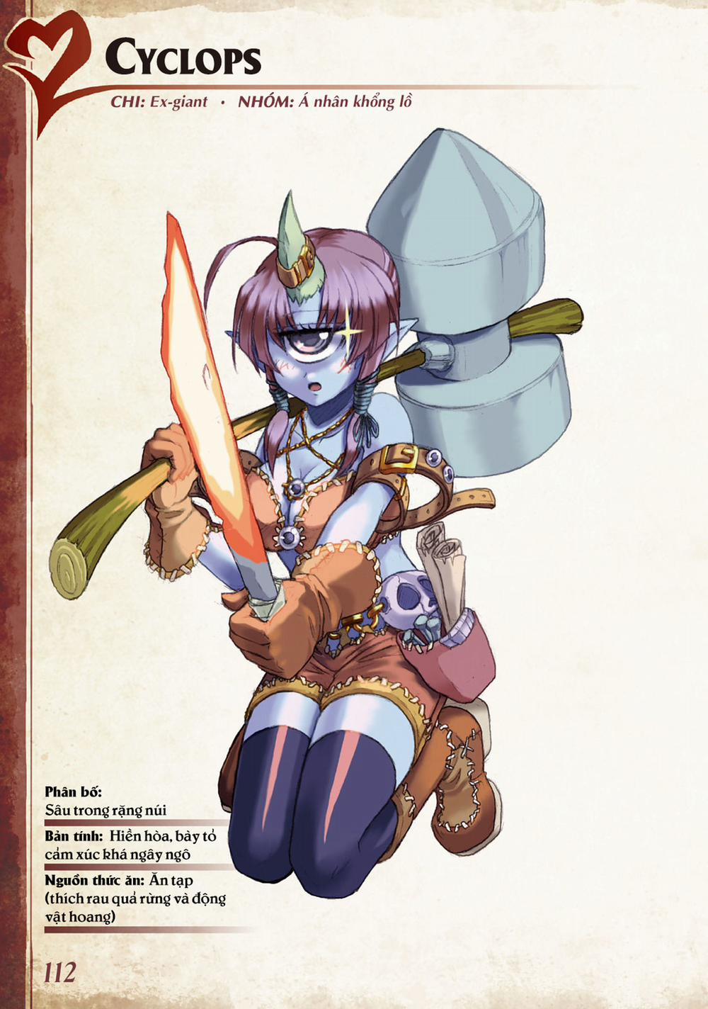 Bách khoa toàn thư Monster Girl 0 Cyclops trang 0