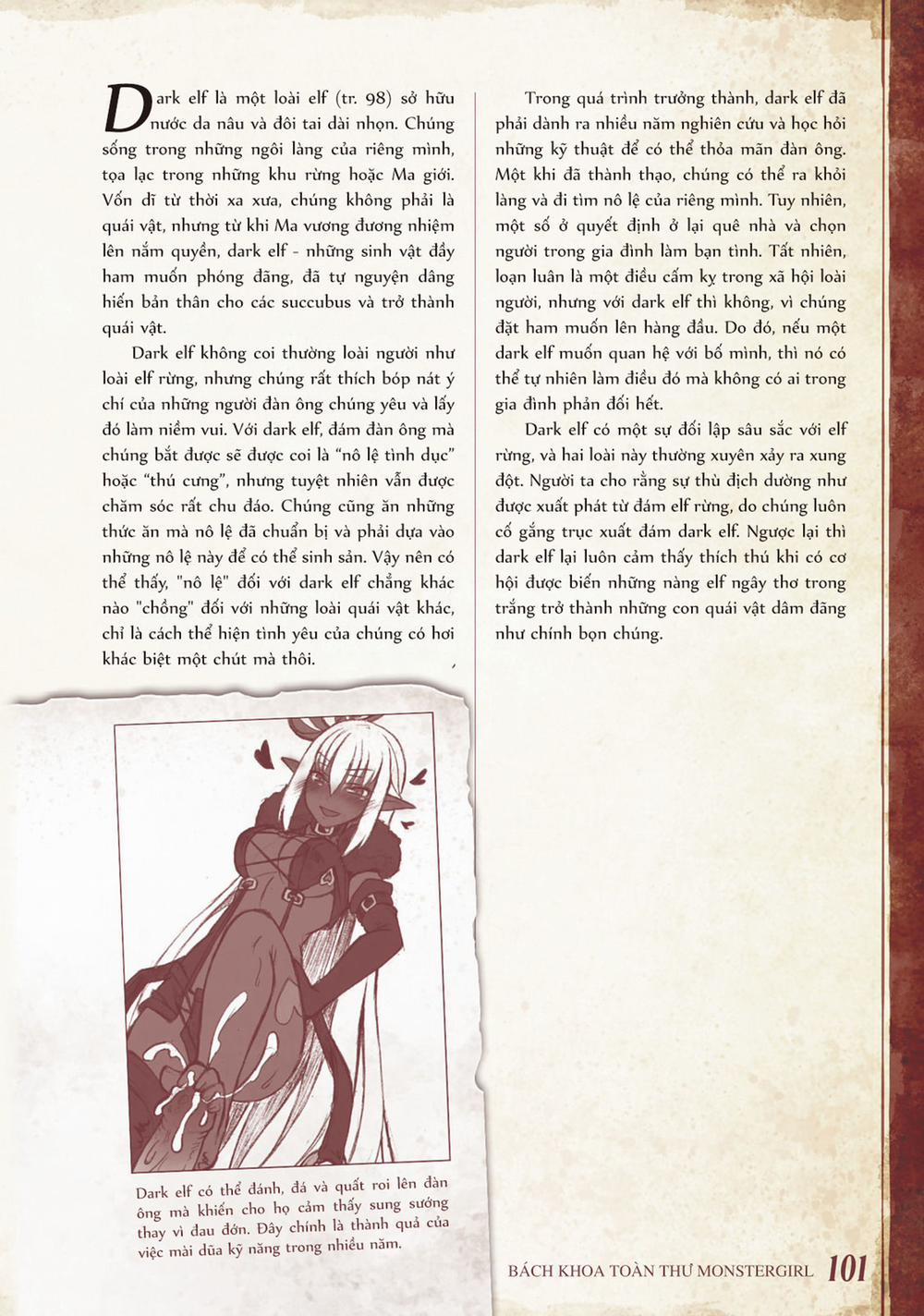 Bách khoa toàn thư Monster Girl 0 Dark elf trang 1