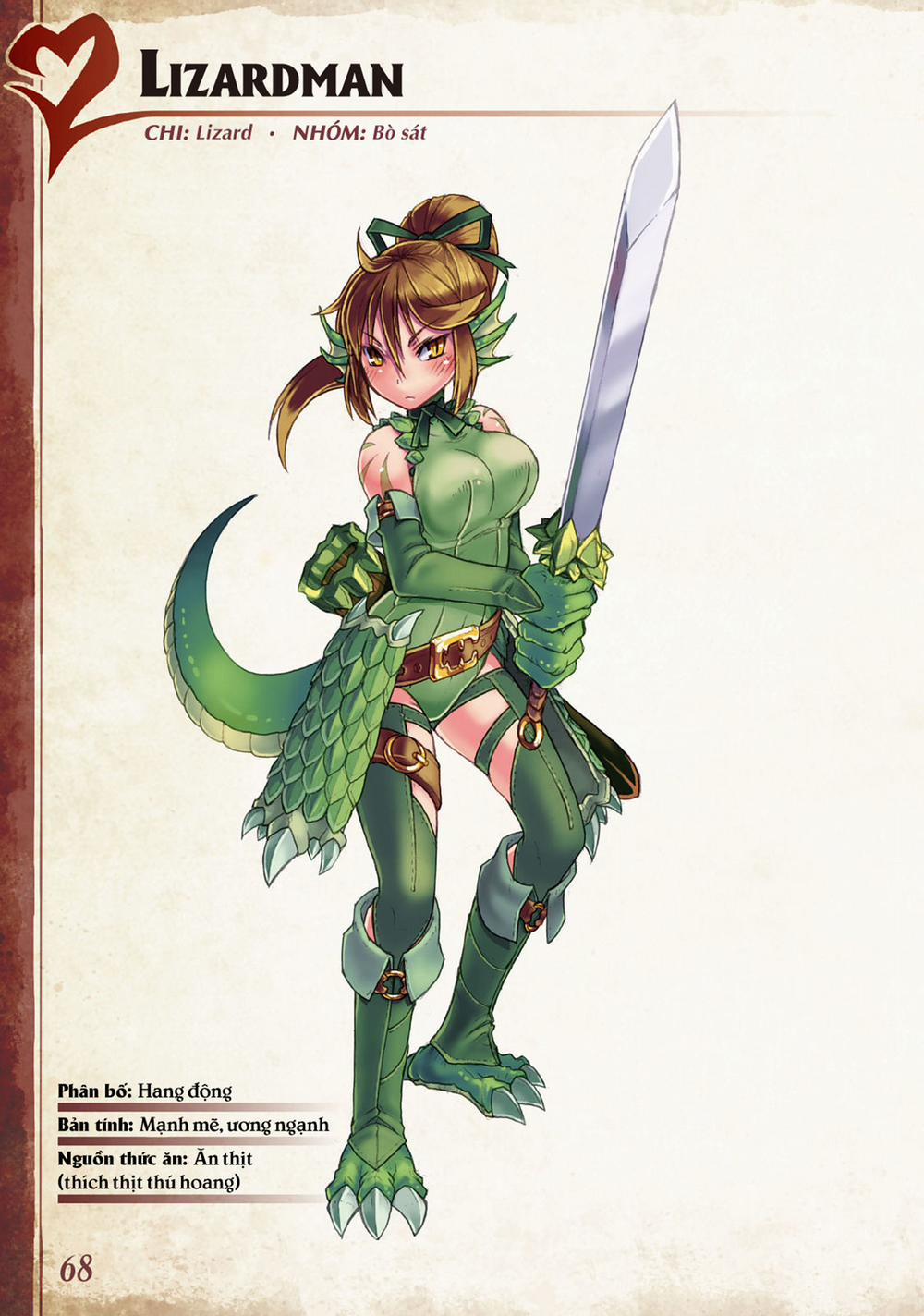 Bách khoa toàn thư Monster Girl 0 Lizardman trang 0