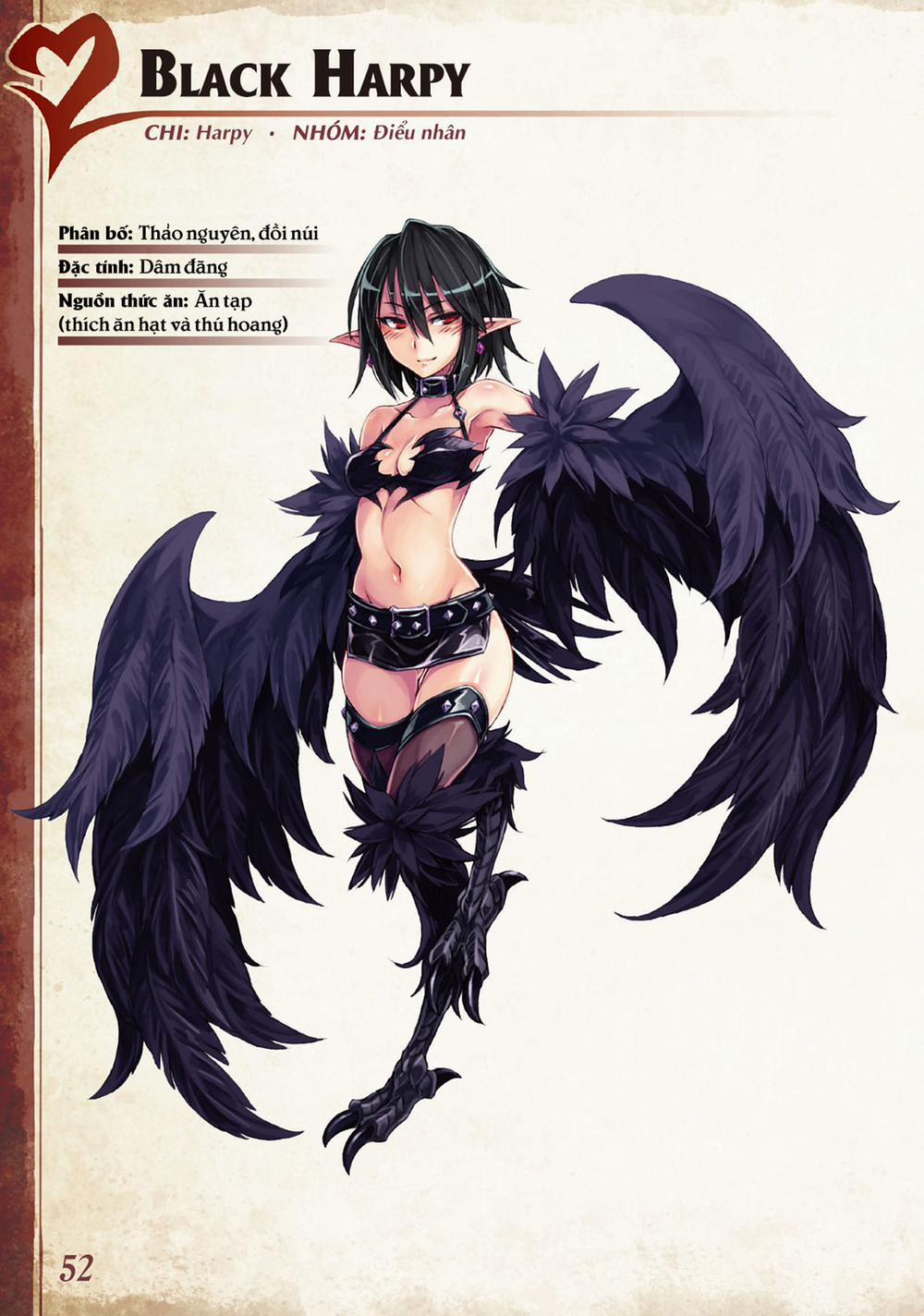 Bách khoa toàn thư Monster Girl 020: Black harpy trang 0