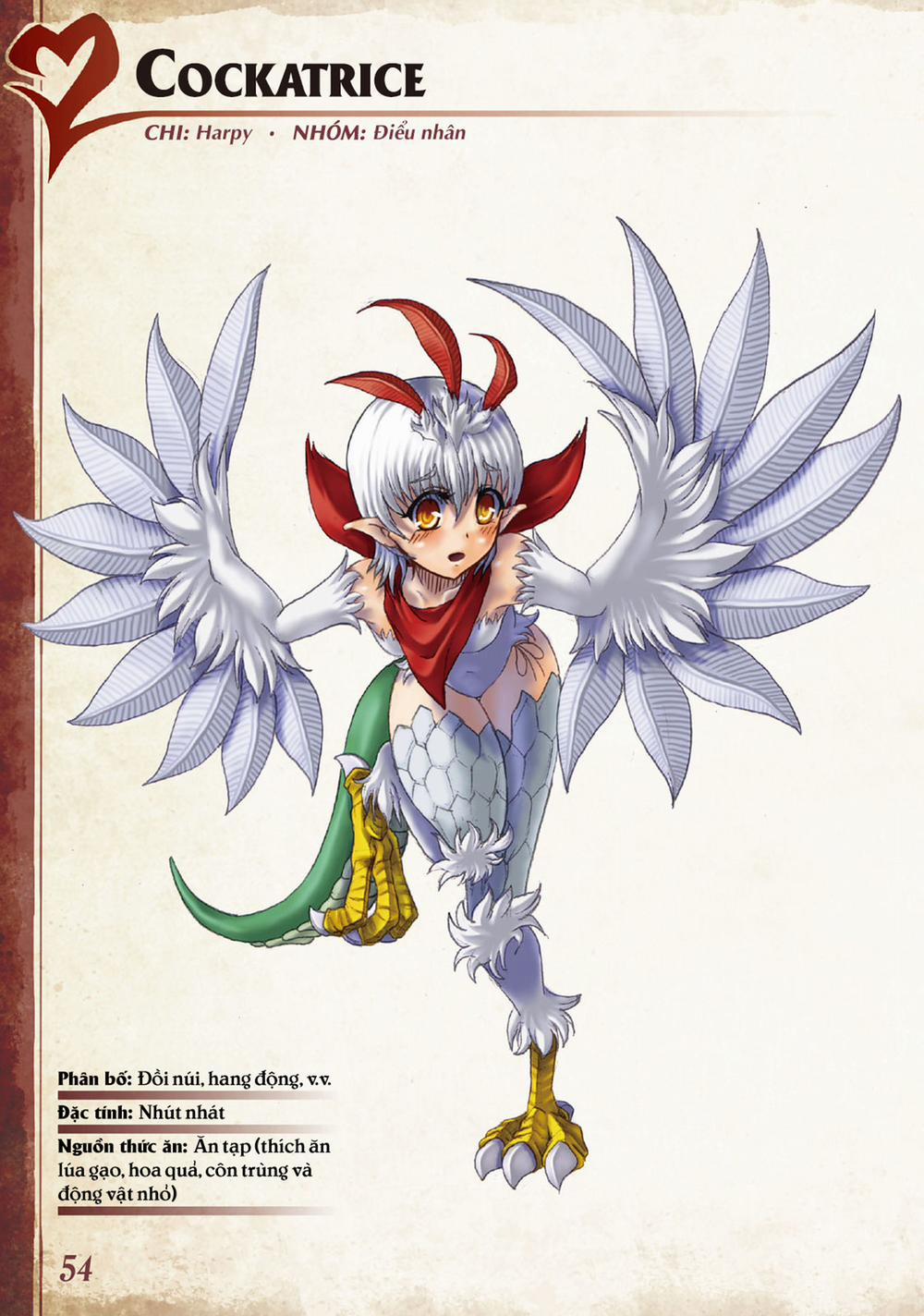 Bách khoa toàn thư Monster Girl 021: Cockatrice trang 0