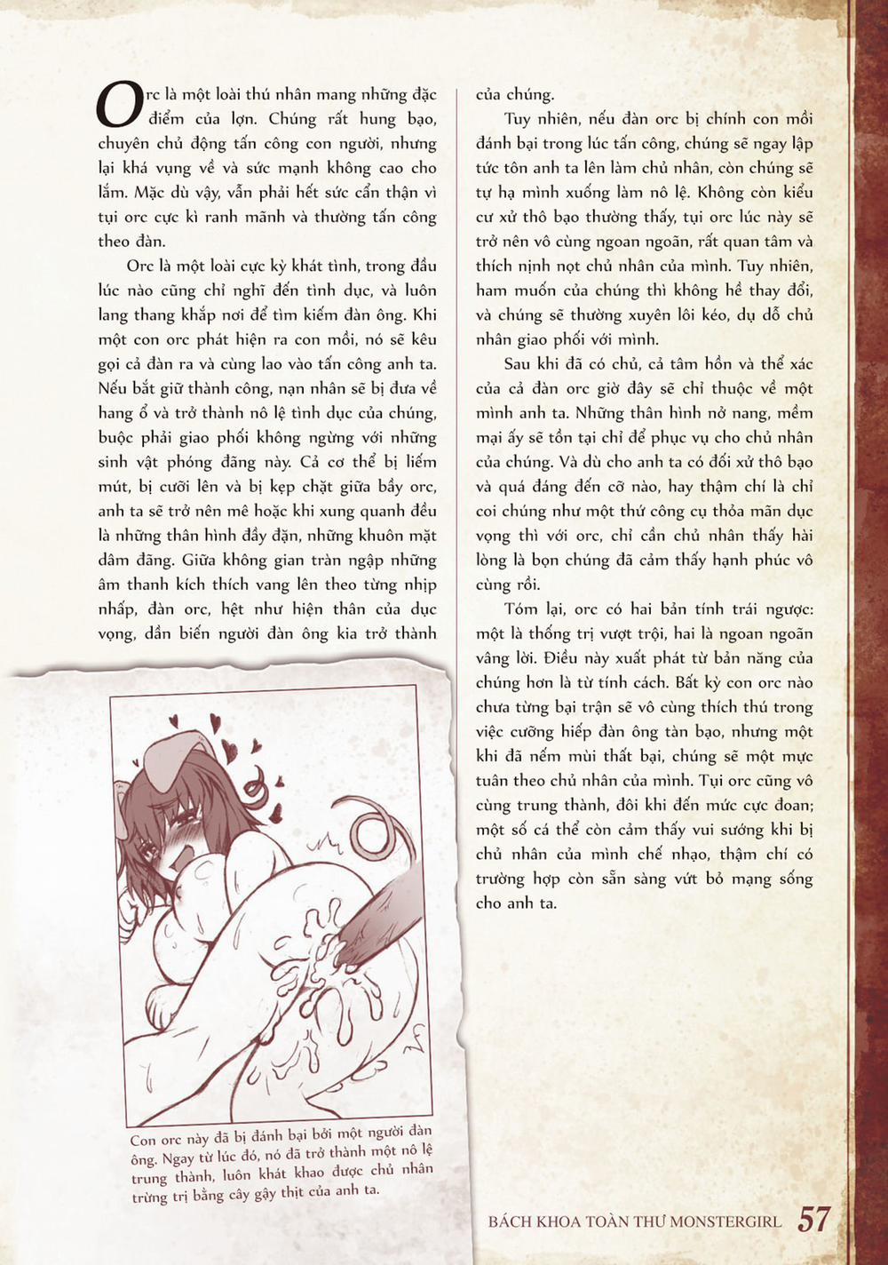 Bách khoa toàn thư Monster Girl 022: Orc trang 1