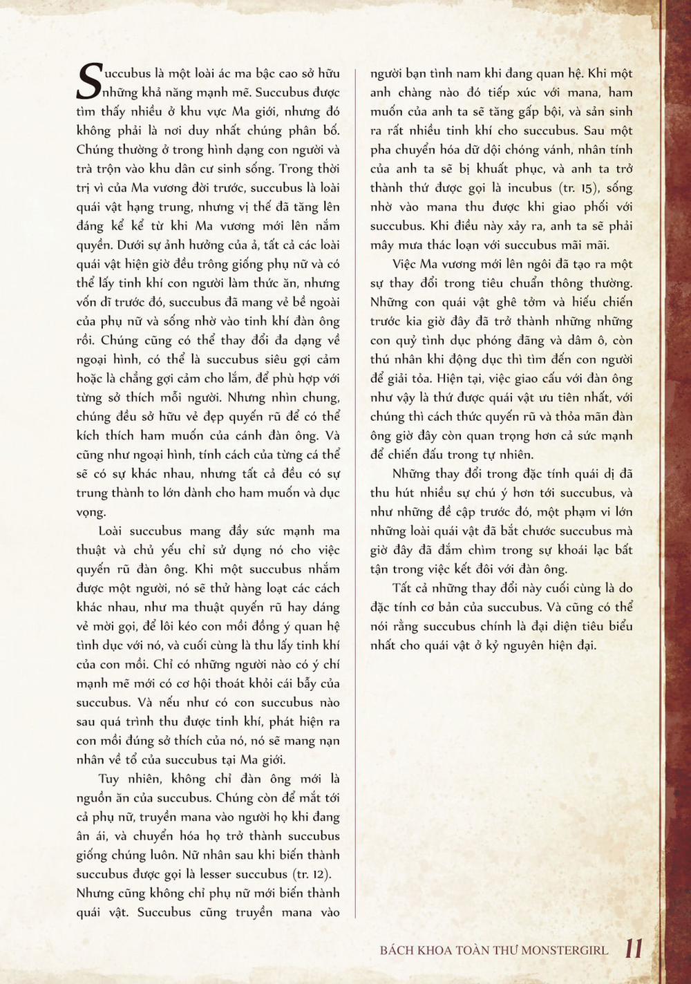 Bách khoa toàn thư Monster Girl 1 0 0 Succubus và Lesser succubus trang 1