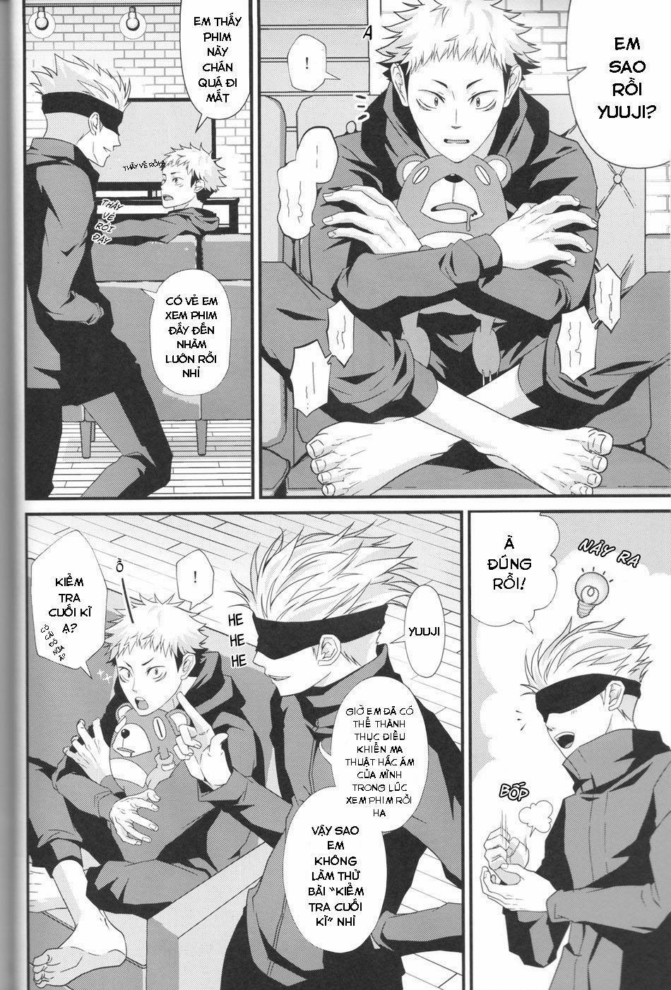 Bài Kiểm Tra Cuối Kỳ Của Thầy Gojo 0 Oneshot trang 2