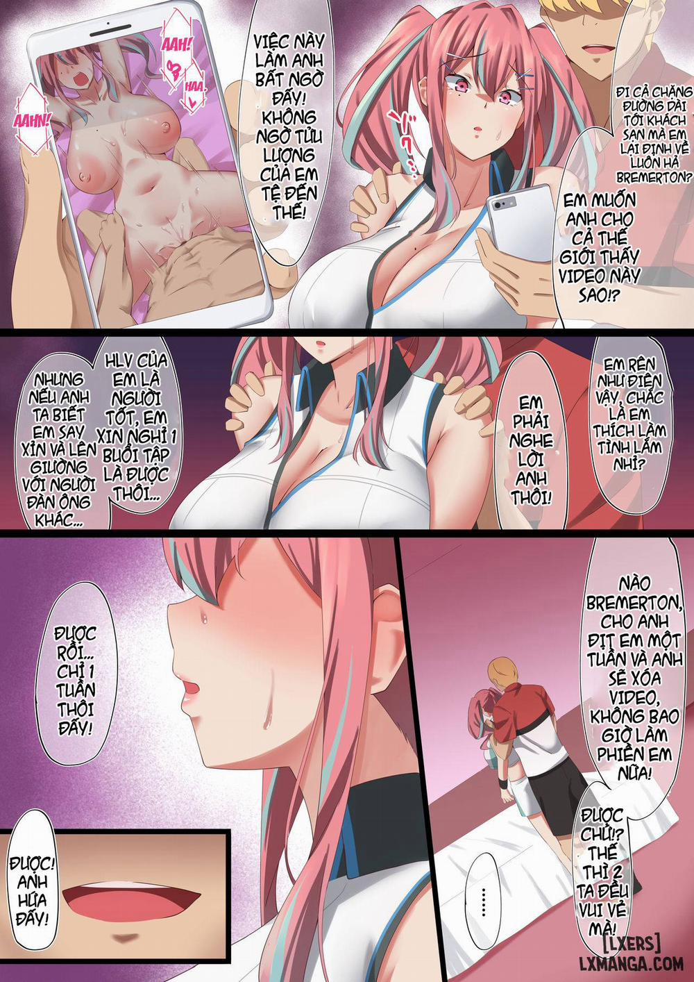 Bakunyuu Gyaru no Ore no Kanojo ga Teniser no Yarichin Otoko ni Netorareta Hanashi Oneshot trang 4