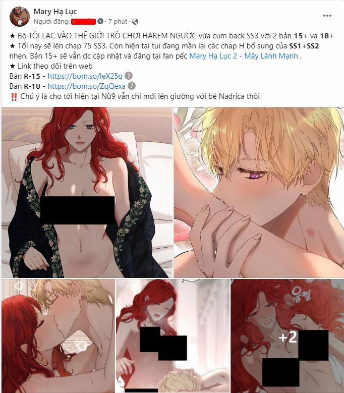 [Bản 18+] Tôi Lạc Vào Thế Giới Trò Chơi Harem Ngược 75.5 trang 1