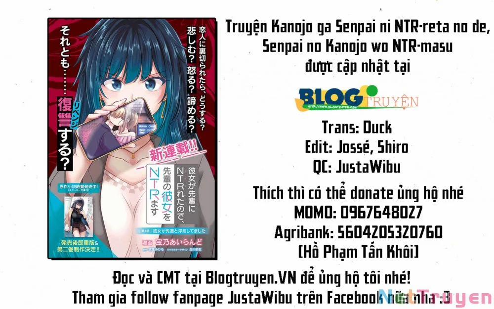 Bạn Gái Tôi Bị Ntr Bởi Senpai Của Tôi, Nên Tôi Ntr Bạn Gái Của Tên Senpai Ấy 4 trang 1