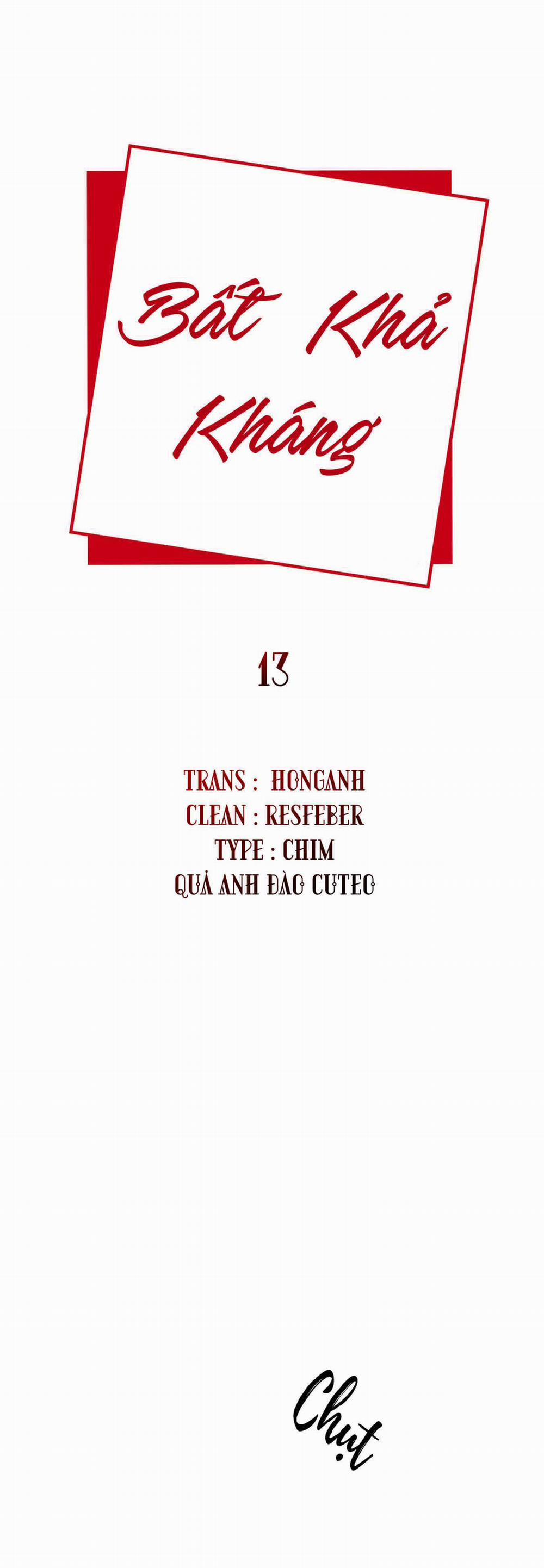 Bất Khả Kháng 13 trang 0