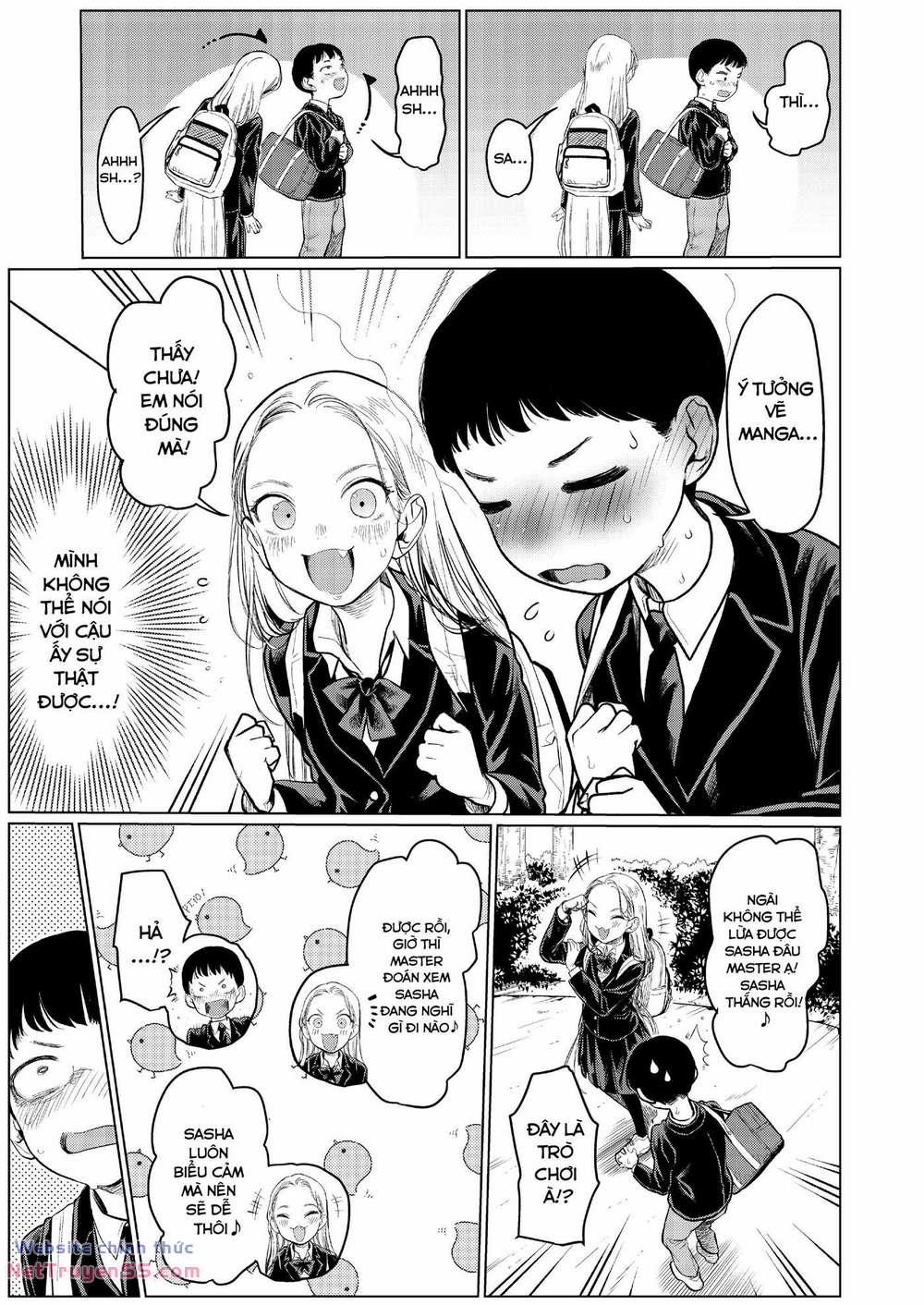 Bé Sơ Trung Sasha Và Thằng Bạn Otaku Cùng Lớp 6.5 trang 4