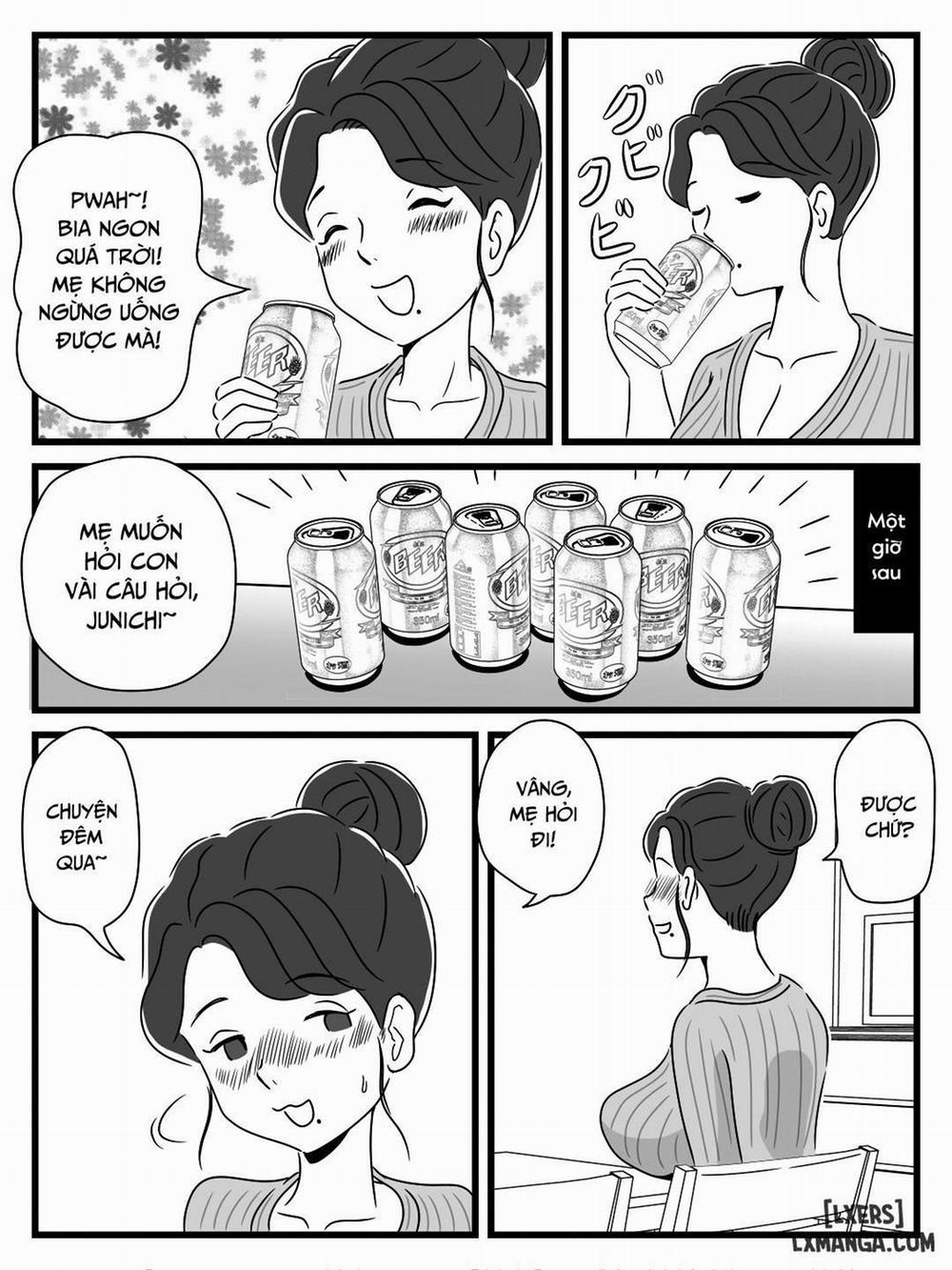Beer o Nomu to Inran ni Naru Kaa-san to Yareta Hanashi Oneshot trang 13