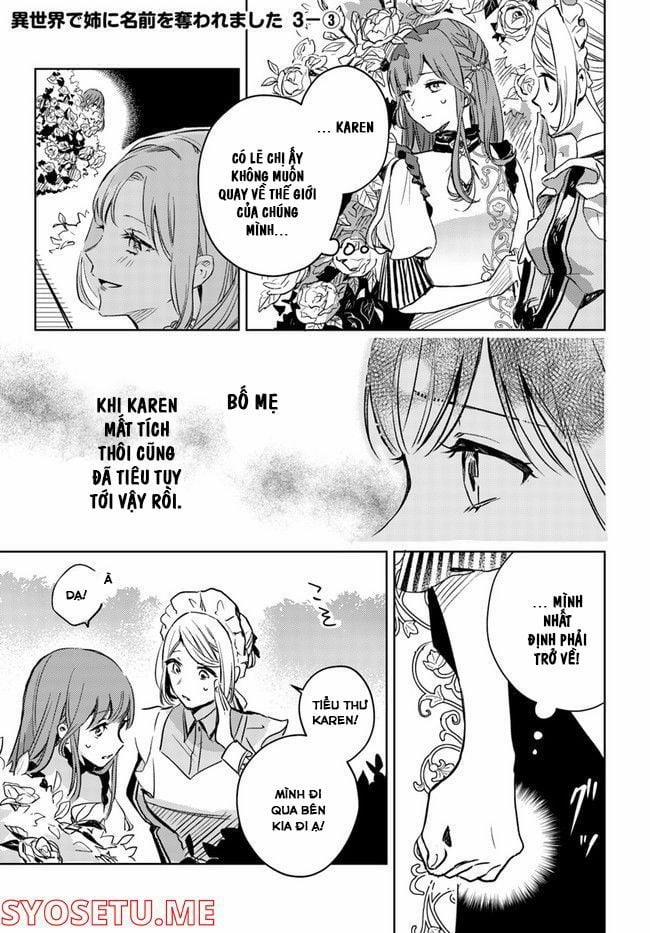 Bị Chị Gái Cướp Mất Tên Gọi Ở Thế Giới Khác 3.2 trang 1