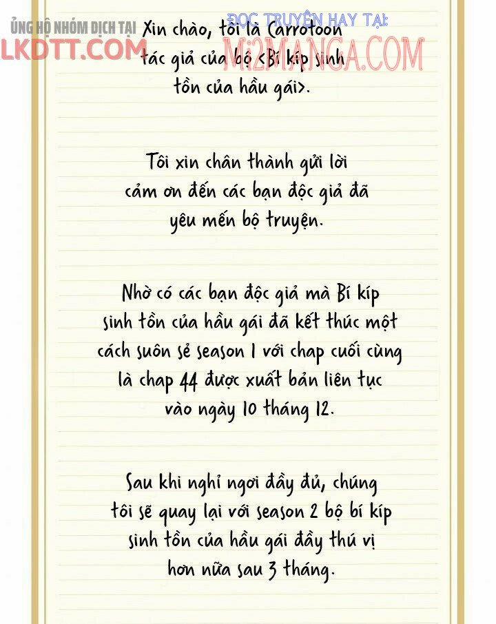 Bí Kíp Sinh Tồn Của Hầu Gái 44.5 trang 37