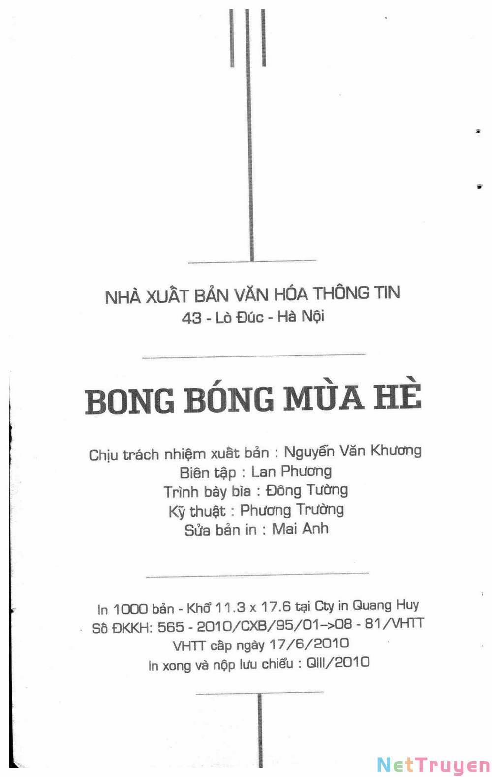 Bong Bóng Mùa Hè 28 trang 1