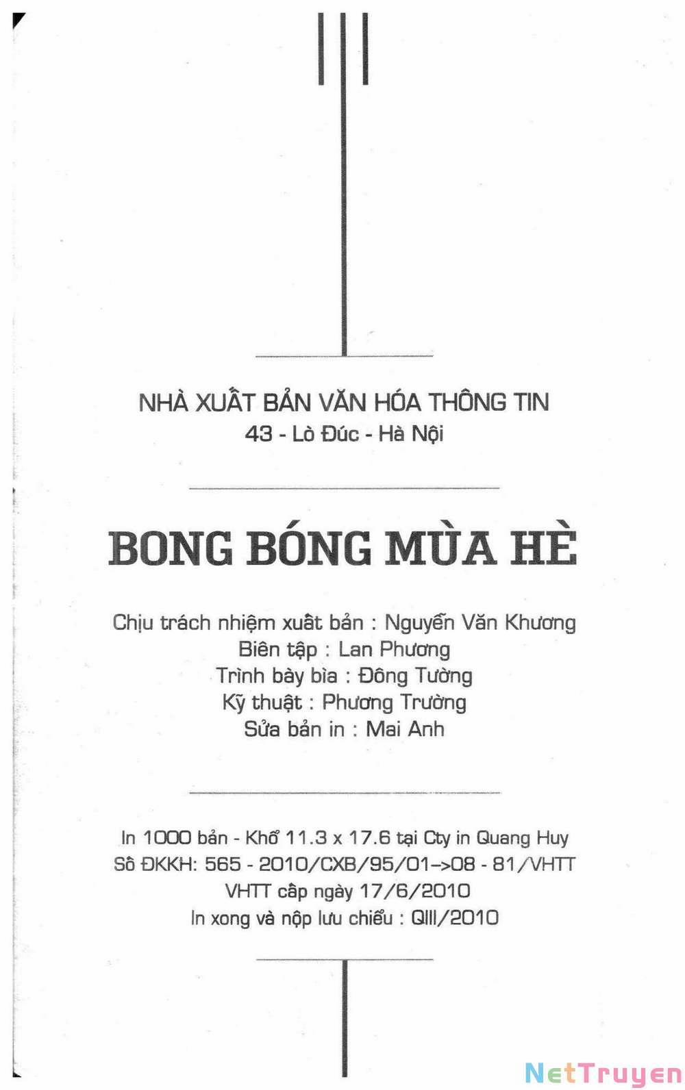 Bong Bóng Mùa Hè 29 trang 1