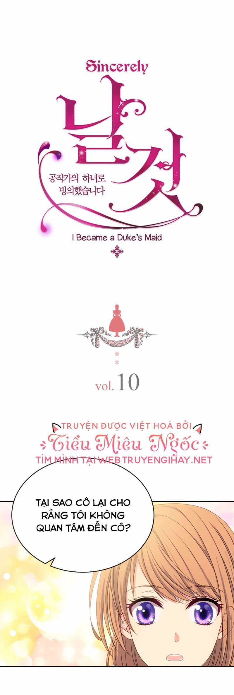 Bỗng Một Ngày Tôi Trở Thành Hầu Gái Của Công Tước 10 trang 1