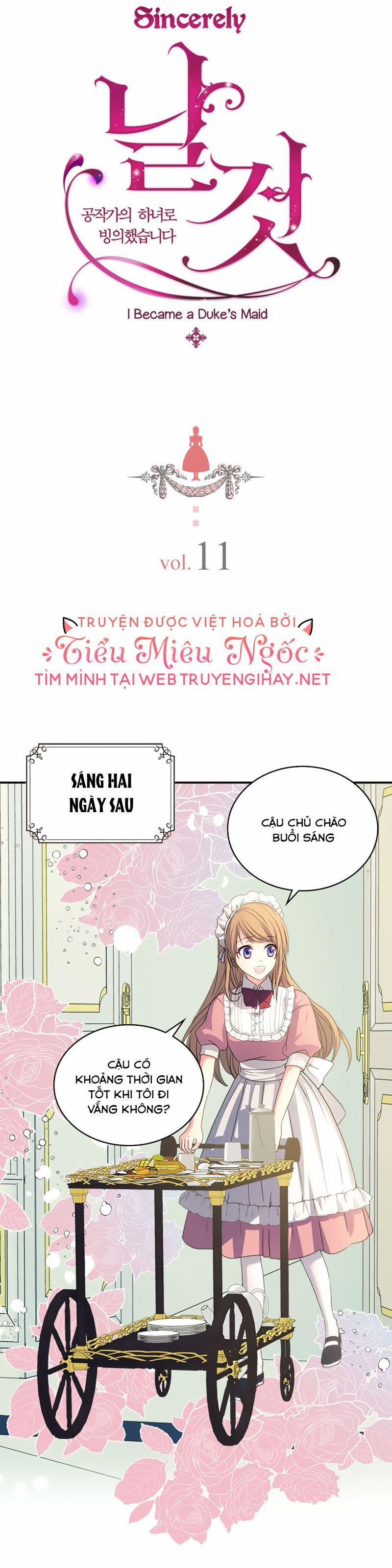 Bỗng Một Ngày Tôi Trở Thành Hầu Gái Của Công Tước 11 trang 2