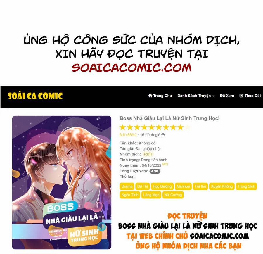 Boss Nhà Giàu Lại Là Nữ Sinh Trung Học! 19 trang 0