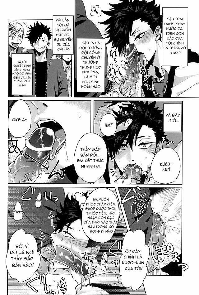 Buổi Học Phụ Đạo Của Kuro-kun Và Thầy Giáo Tận Tụy!! 1 trang 3