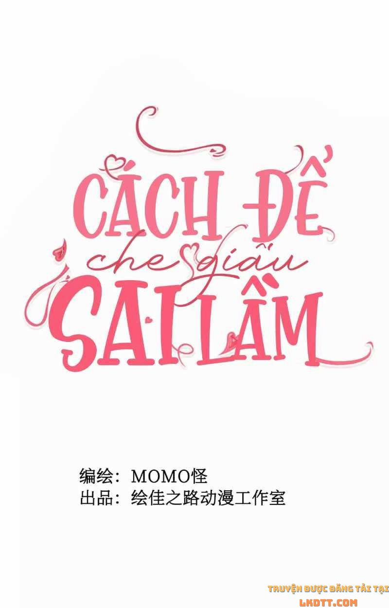 Cách Để Che Giấu Sai Lầm 1 trang 1