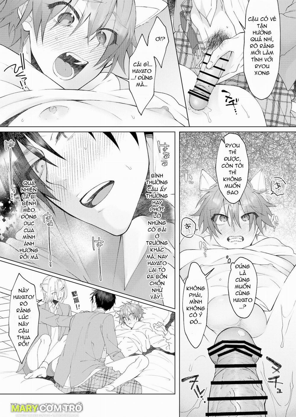 Cách Duy Nhất Để Chữa Bệnh Phát Tình Của Tôi Là Hứng Tinh Từ Hai Thằng Bạn Ư! 2.1 trang 0